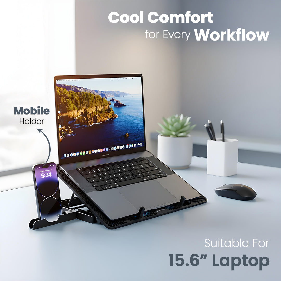 Chillmate - Cooling Pad, 2 USB Port, Dual Fan, upto 15.6" Laptop