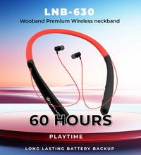 WOOBAND Premium Wireless neckband Red  (LNB-630)