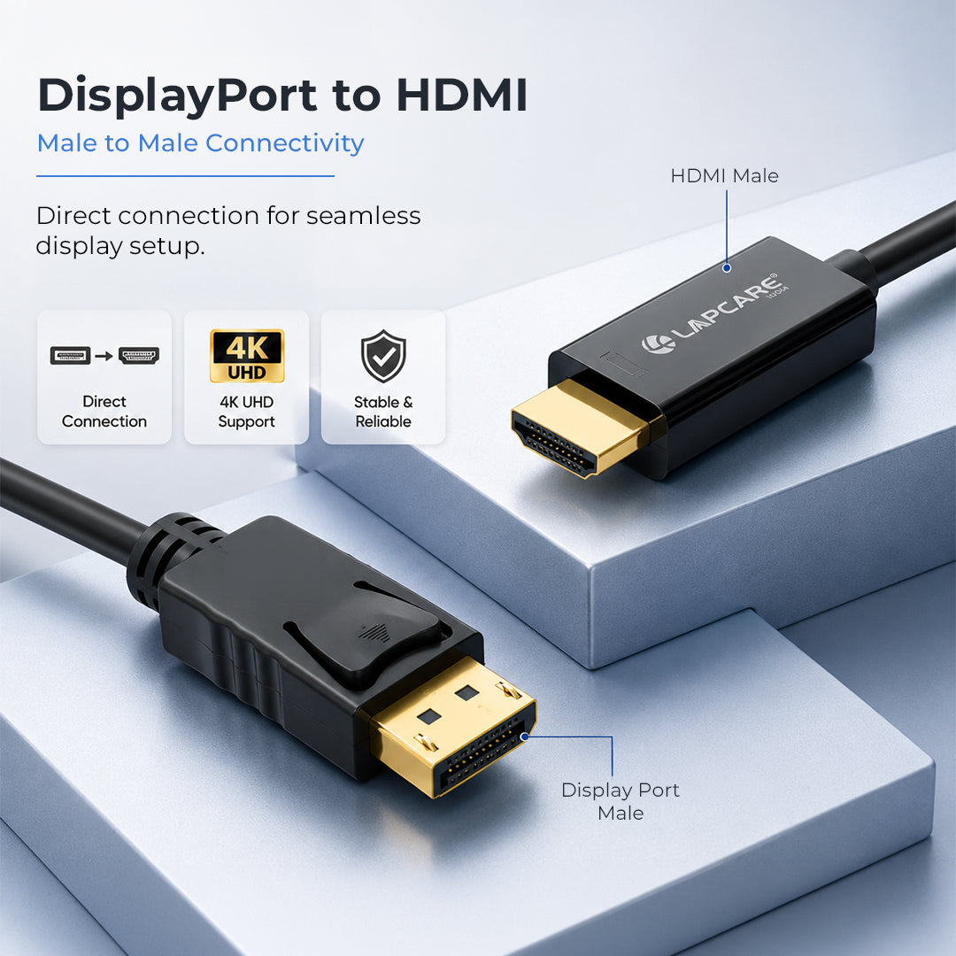 DP to HDMI 4K Cable