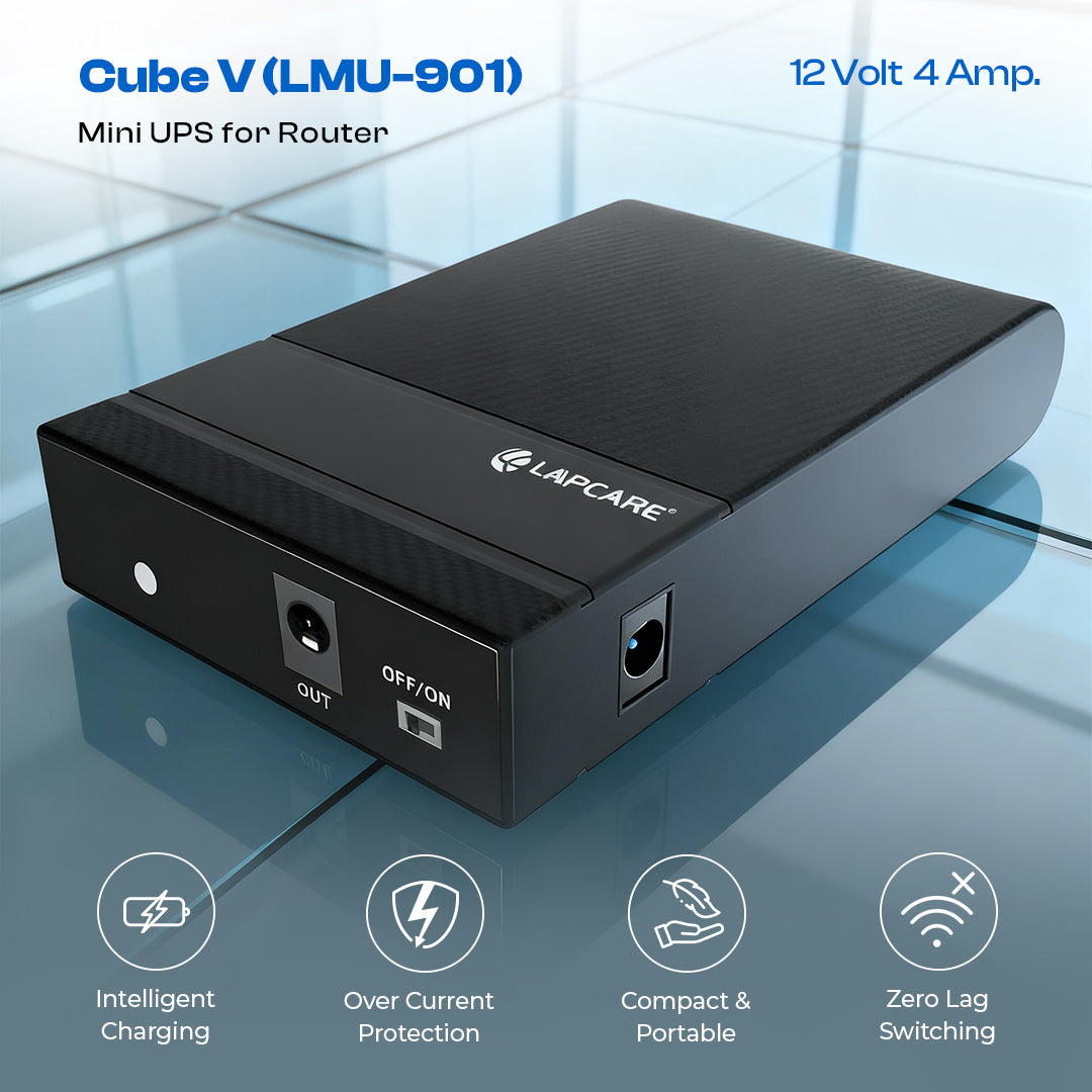 Cube V Mini UPS for Router with 8000mAh Battery (LMU-901)