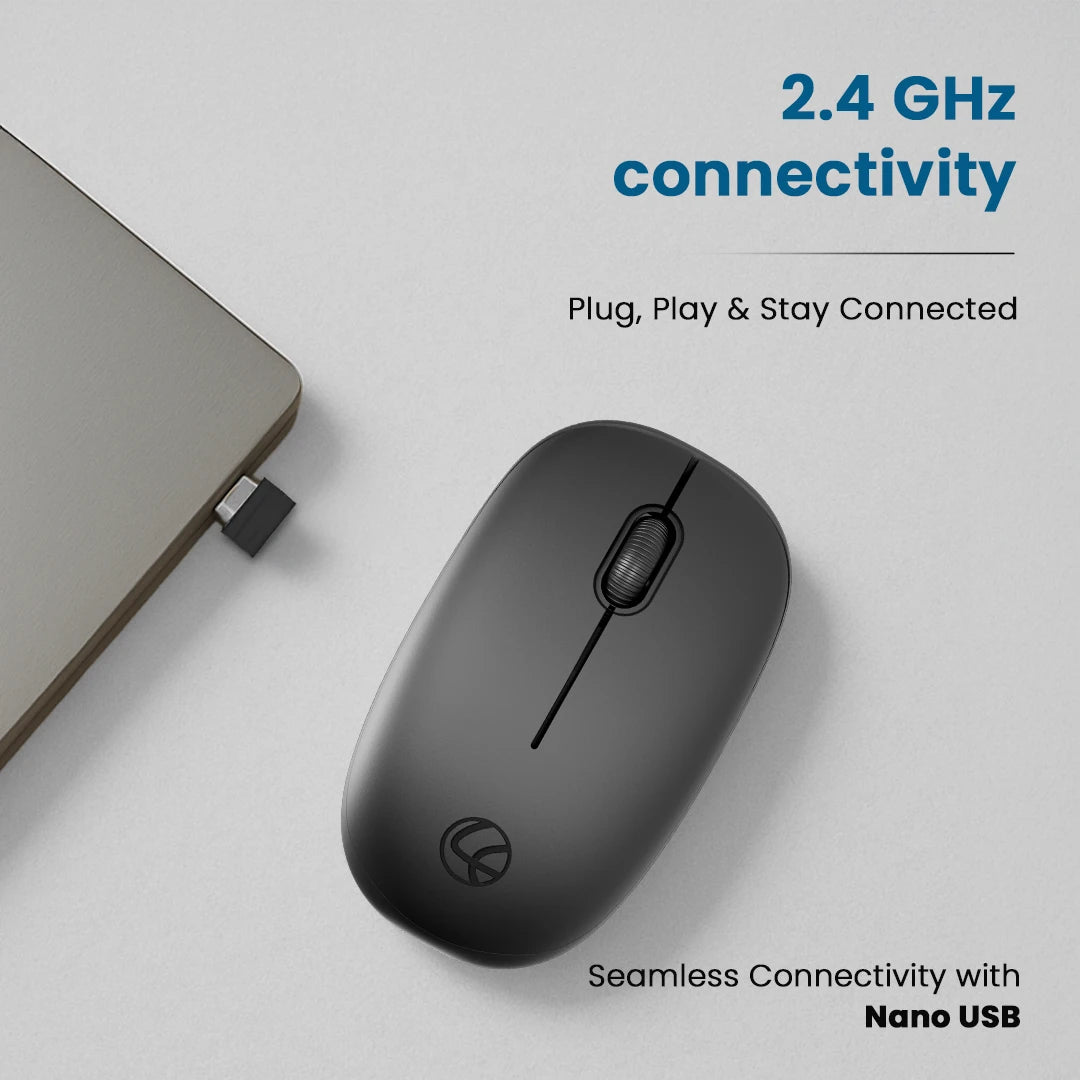 Safari III R Wireless Mouse Black (Ind)