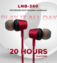 WOOBAND ECO Wireless neckband Red(LNB-360)
