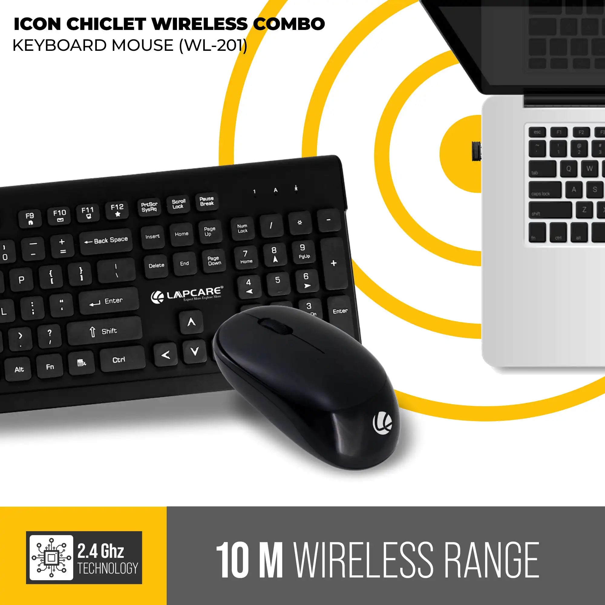 ICON Chiclet Wireless Combo Black ( WL-201 )