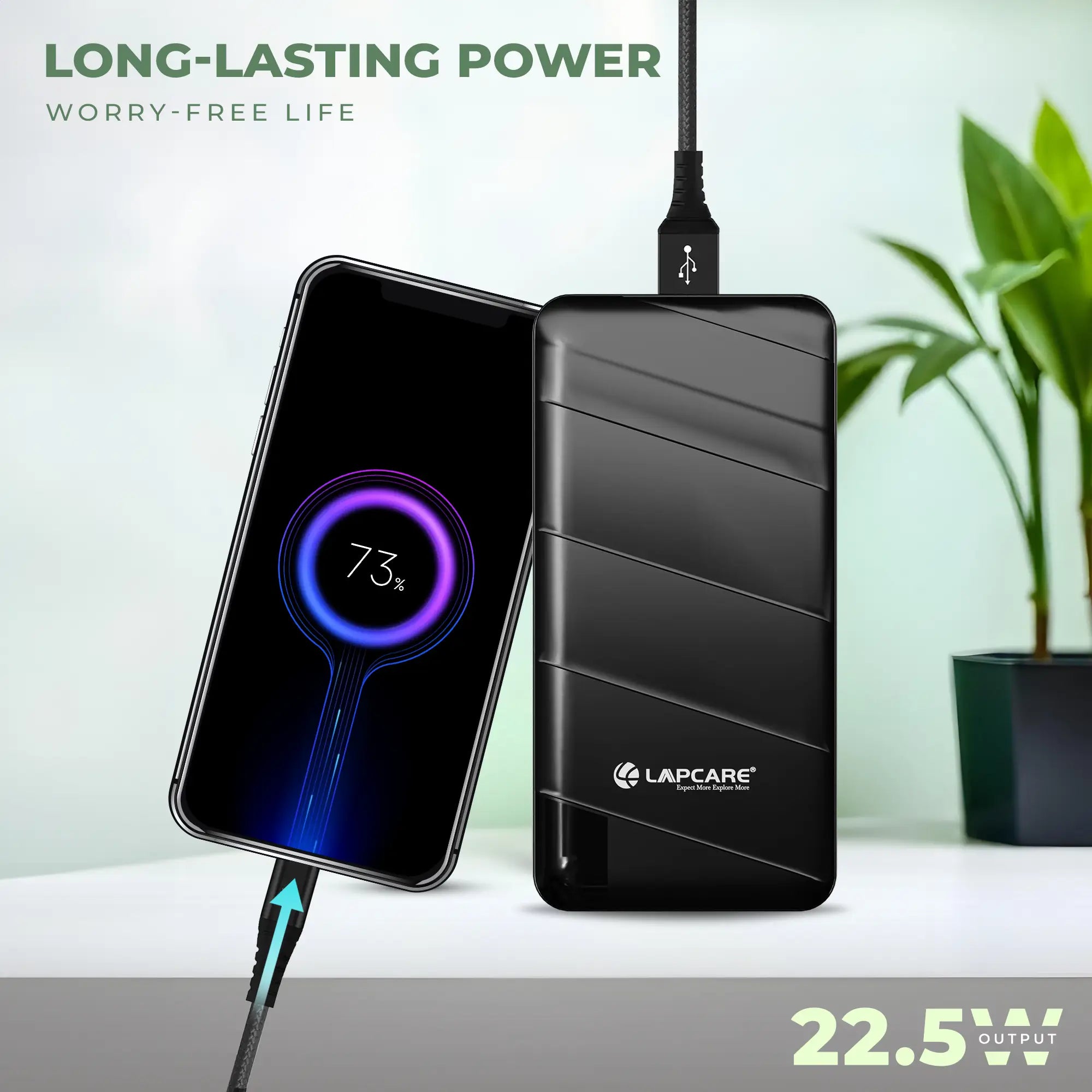 Blaze Pro 22.5W Fast Charging 20000mah Power Bank Black (LPB-018)