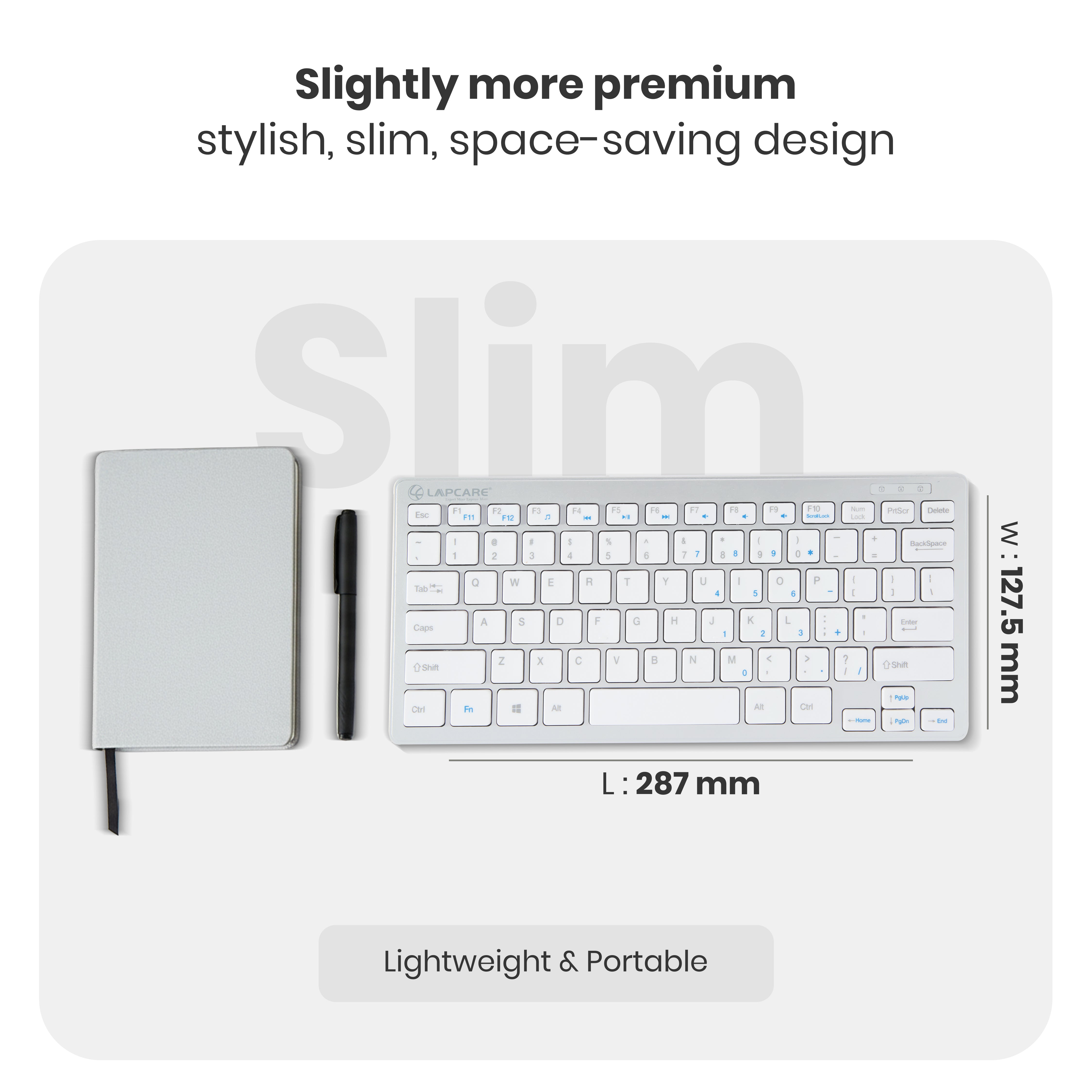 D-Lite Plus Mini Wireless KBD (D-Lite + Silver)
