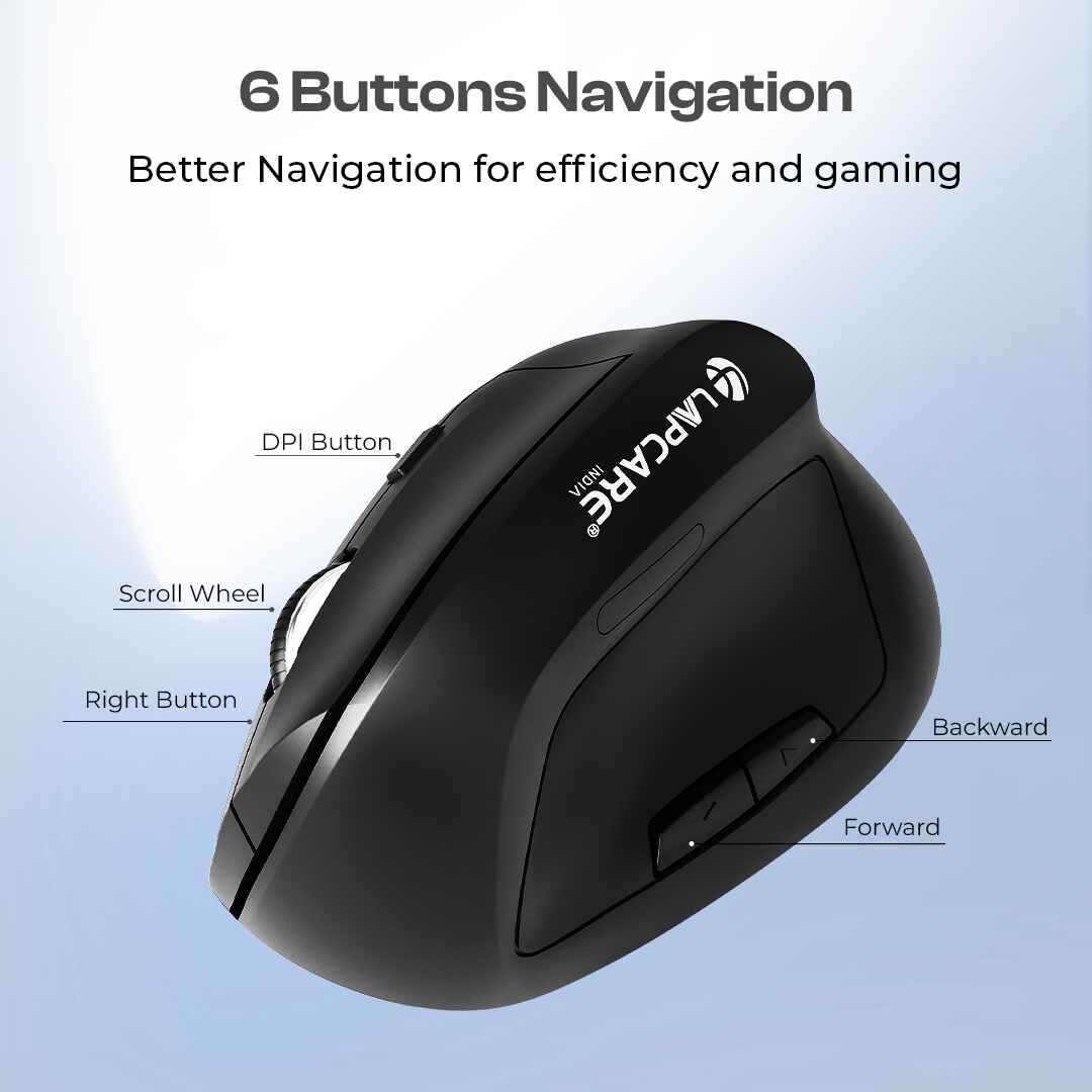 SunGrip 2.4GHz Wireless Mouse With Silent Clicks | 1600 DPI Adjustable (LWM-171)