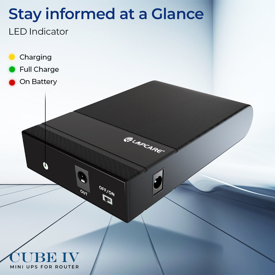Cube IV Mini UPS for Router with 4000mAh Battery (LMU-123)