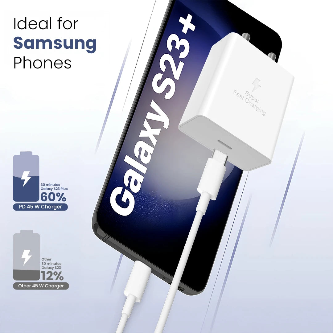 Thursty 45 PD/SFC 45W Wall Charger with C to C cable (LQW-368)