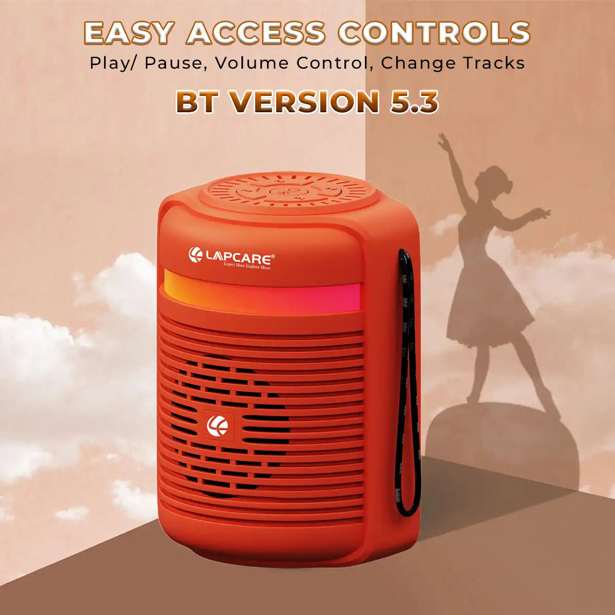 Tiffin Portable 10W BT Speaker Orange (LBS-300)