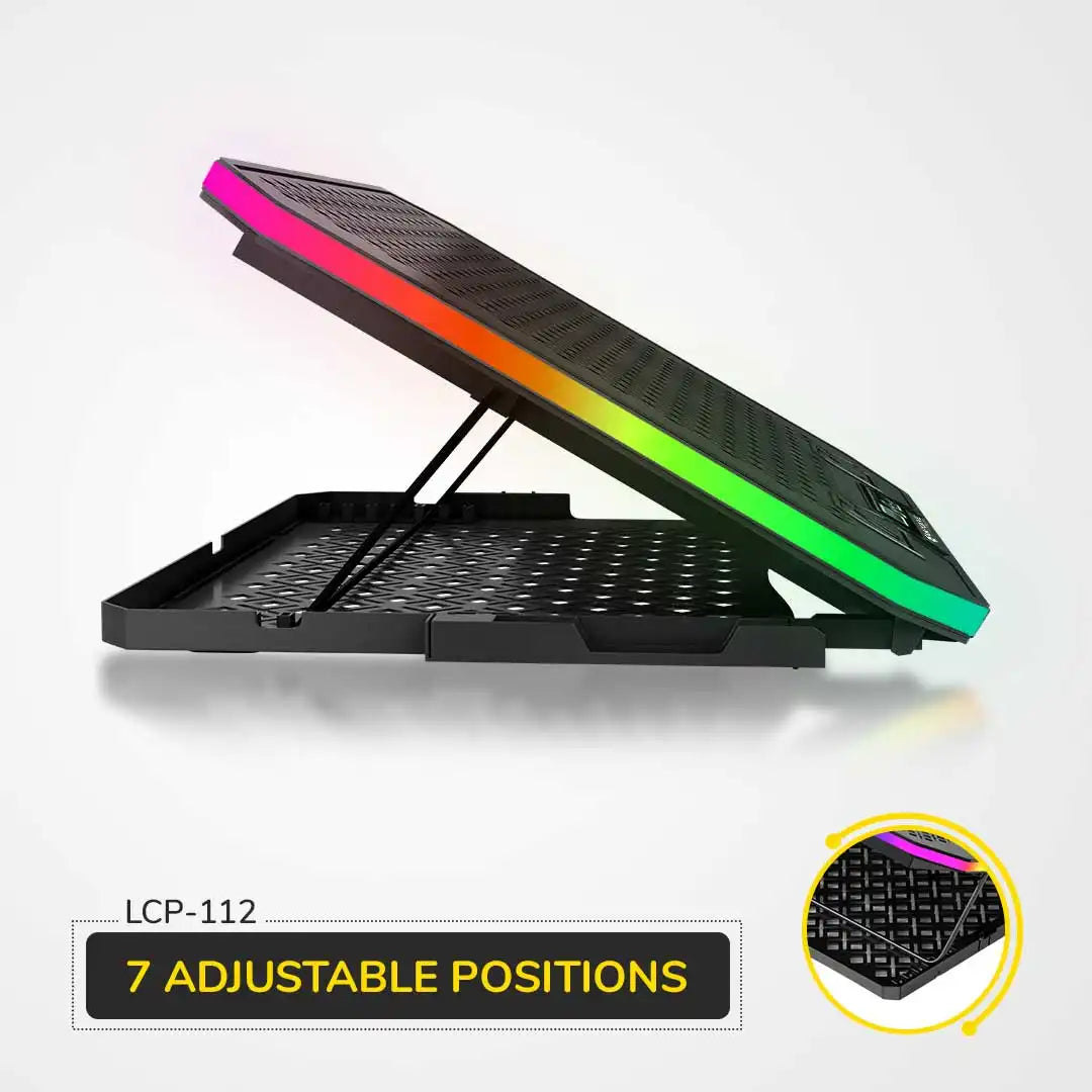 WINNER PRO RGB Cooling Pad with 6 Fans Laptop Stand