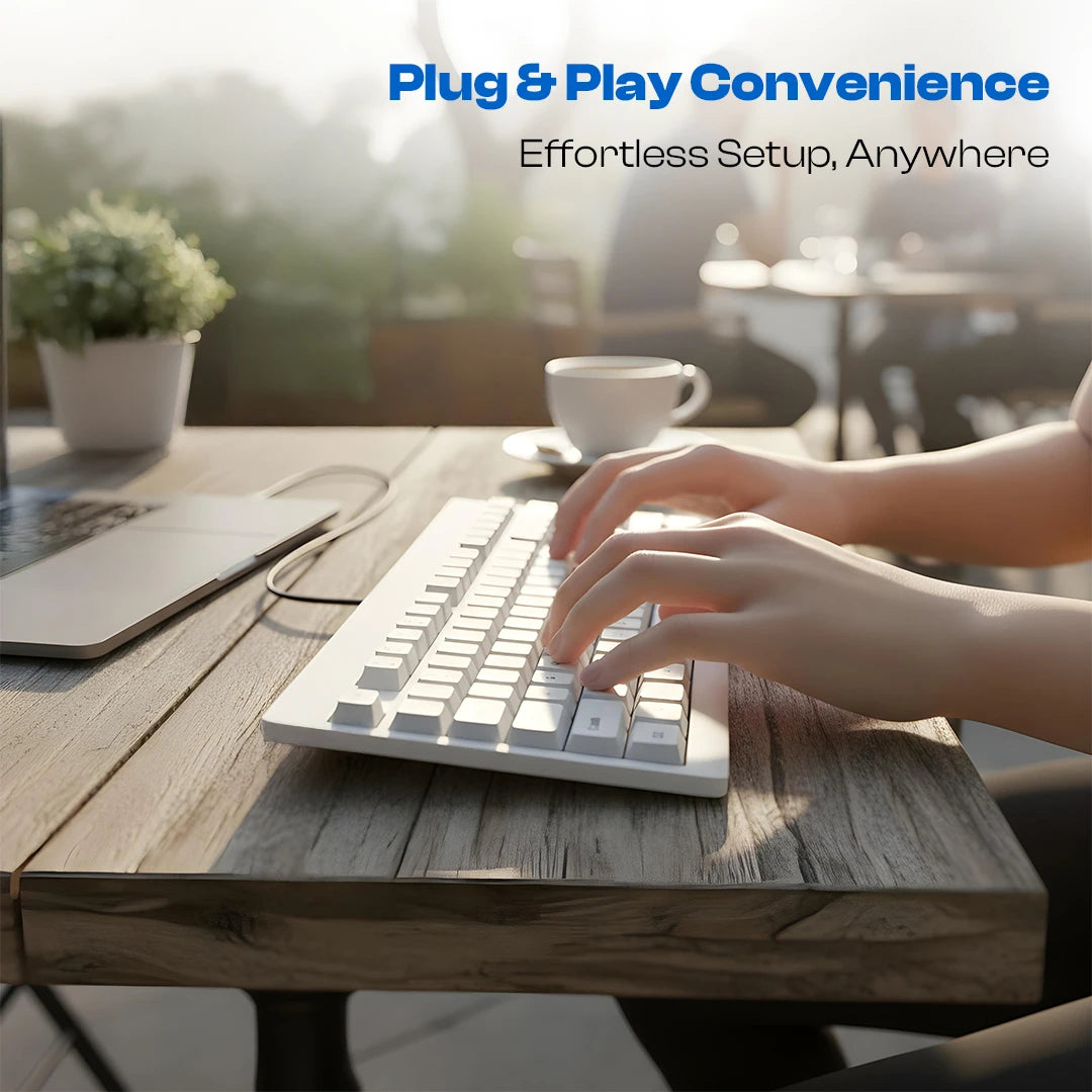 USB Alfa Keyboard 6 With 104 Keys, Wired, Plug & Play (LOX-105)