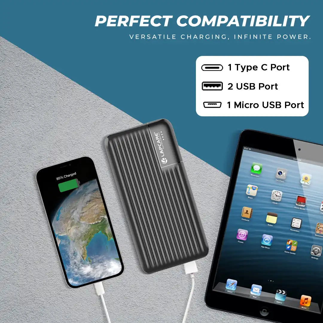 Smart Tank III 10000mAh Power Bank Black (LPB-414)