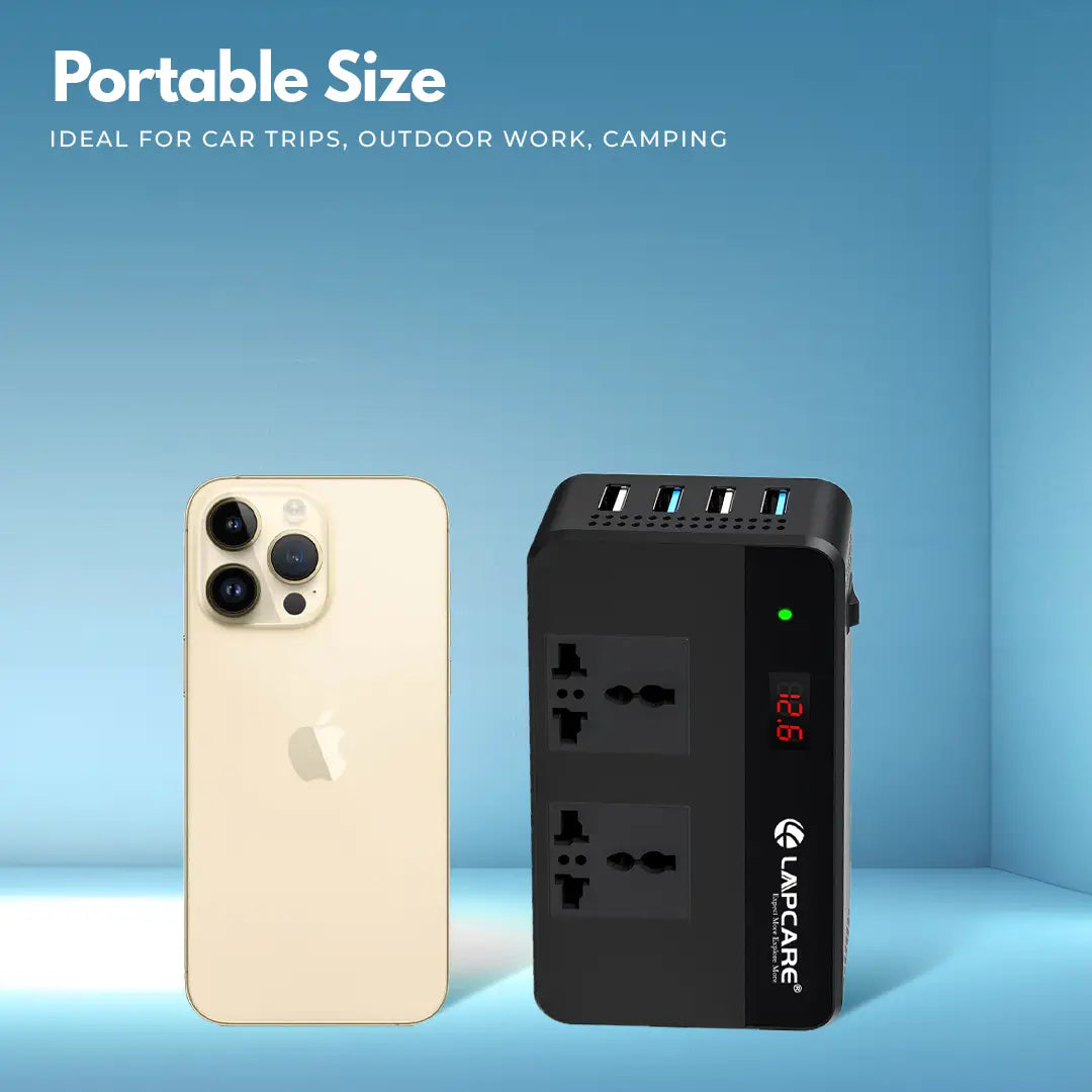 200W Power Inverter With USB Fast - Charging Port (LPI-006)
