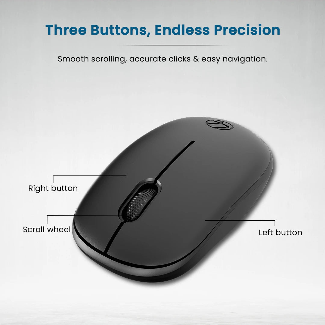 Safari III R Wireless Mouse Black (Ind)