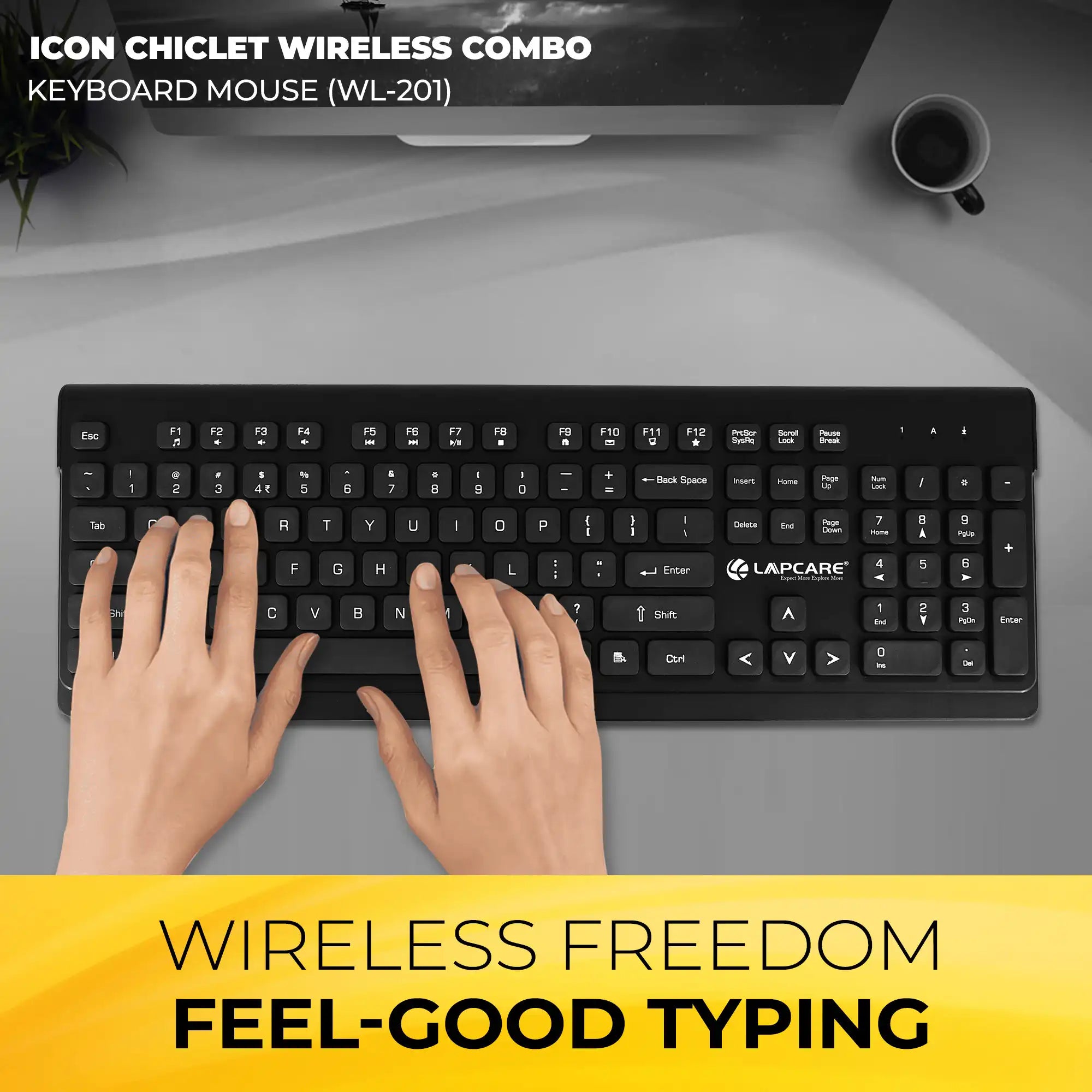 ICON Chiclet Wireless Combo Black ( WL-201 )