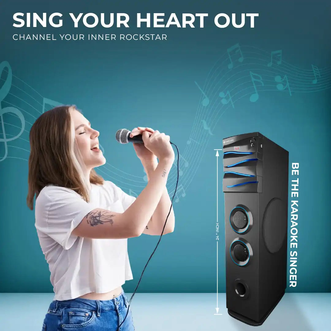 Umang III 60W Tower Speakers with Wired Mic (LTS-633)