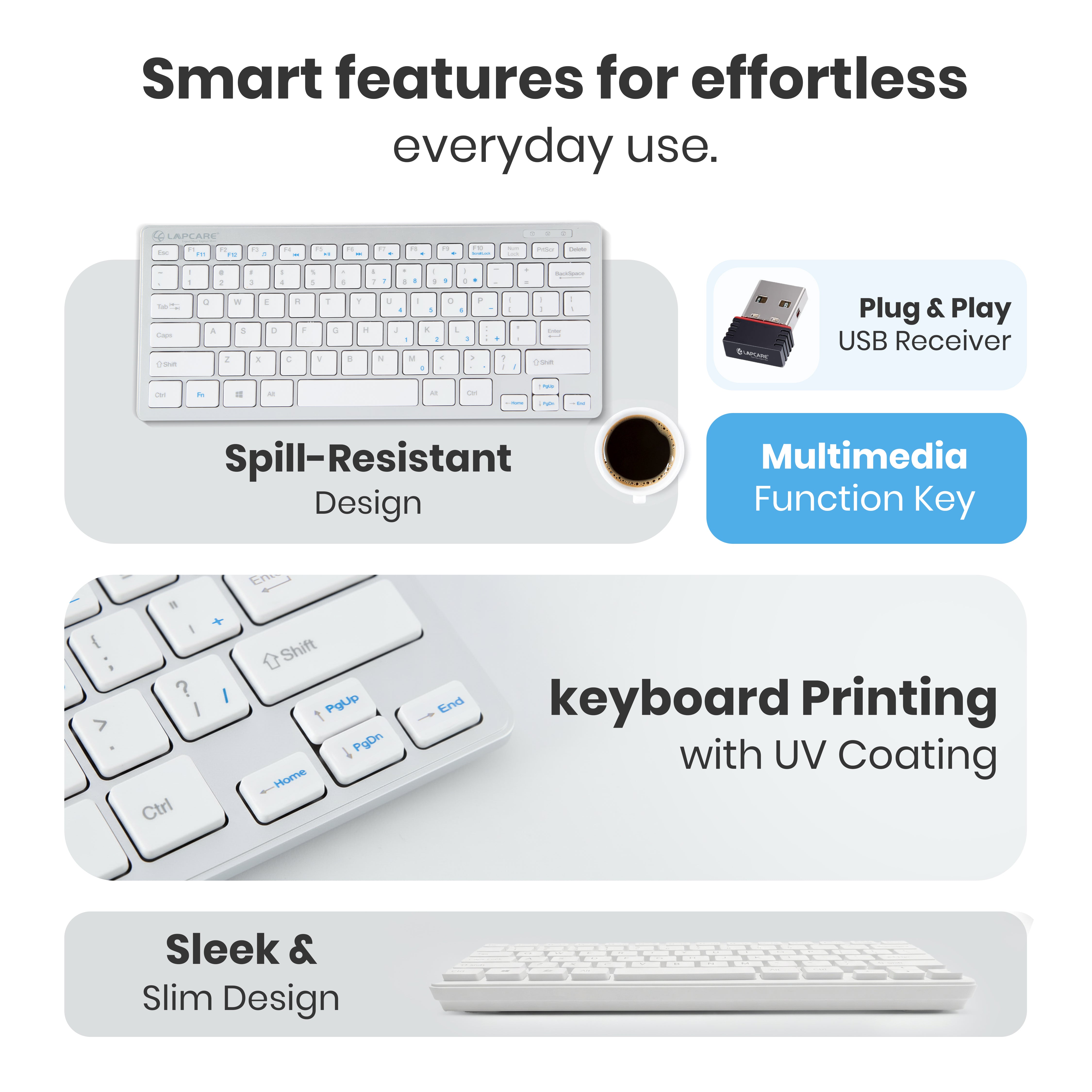 D-Lite Plus Mini Wireless KBD (D-Lite + Silver)