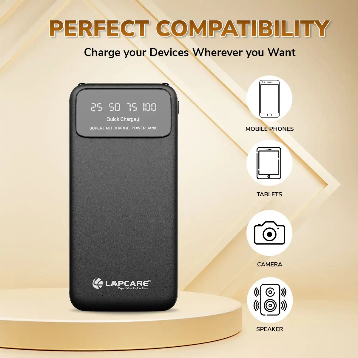 Blaze II 22.5W Fast Charging 10000mah Power Bank Black (LPB-027)