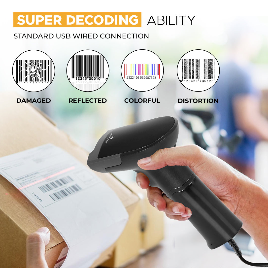 2D Wired Barcode Scanner