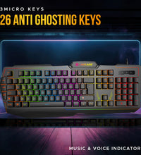 Champ LGK-102 RBG Membrane Gaming Keyboard with Macro keys