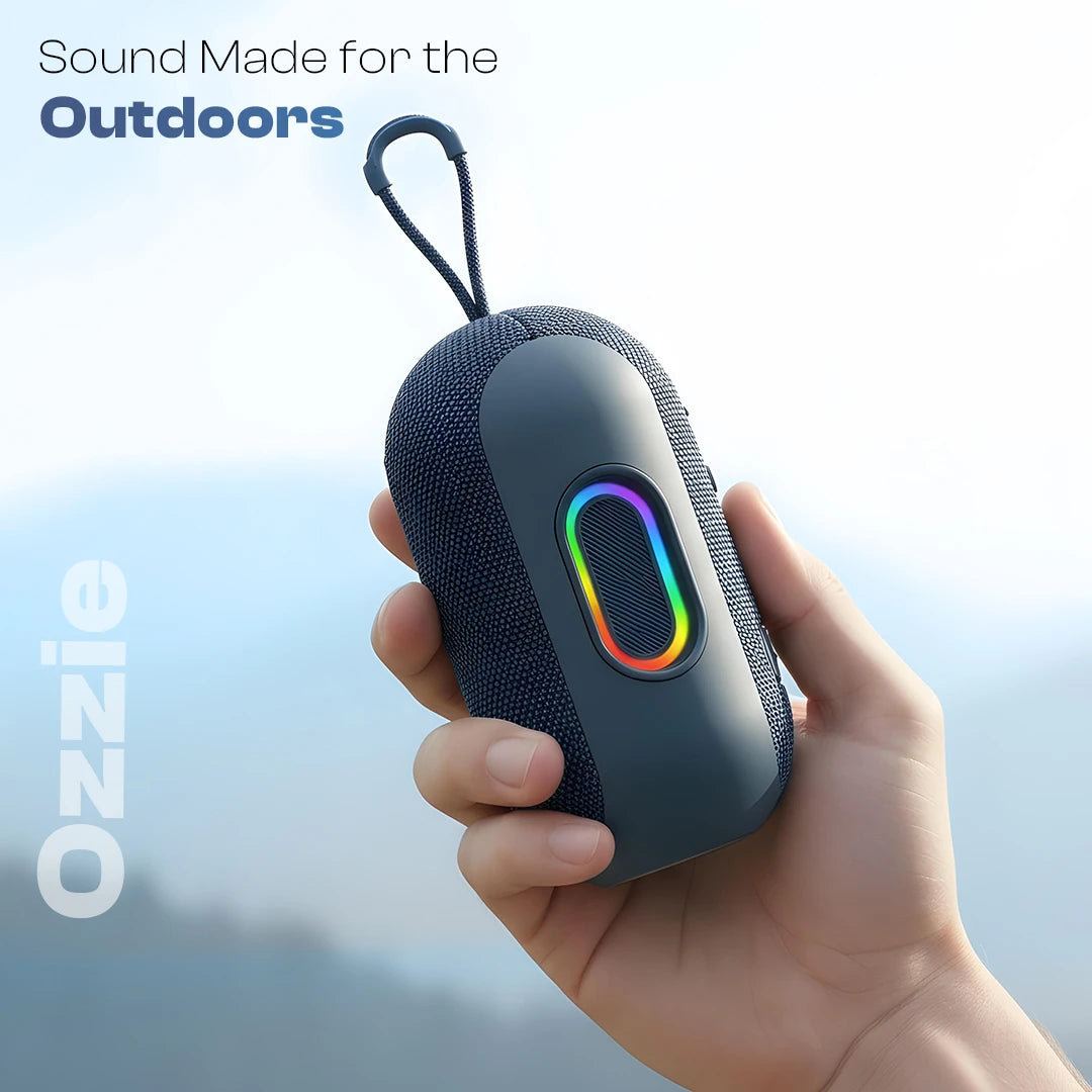 Ozzie 10W Bluetooth Speaker with RGB Light & TWS Stereo Sound- Blue (LBS-102)