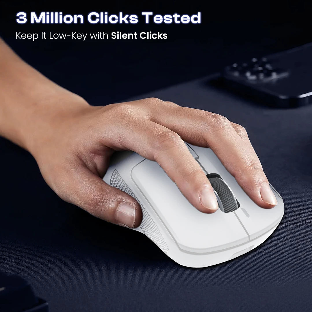 Swift Click RGB Light Wireless Mouse With 1600 Adjustable DPI & Multi-Device Connectivity (LWM-514)