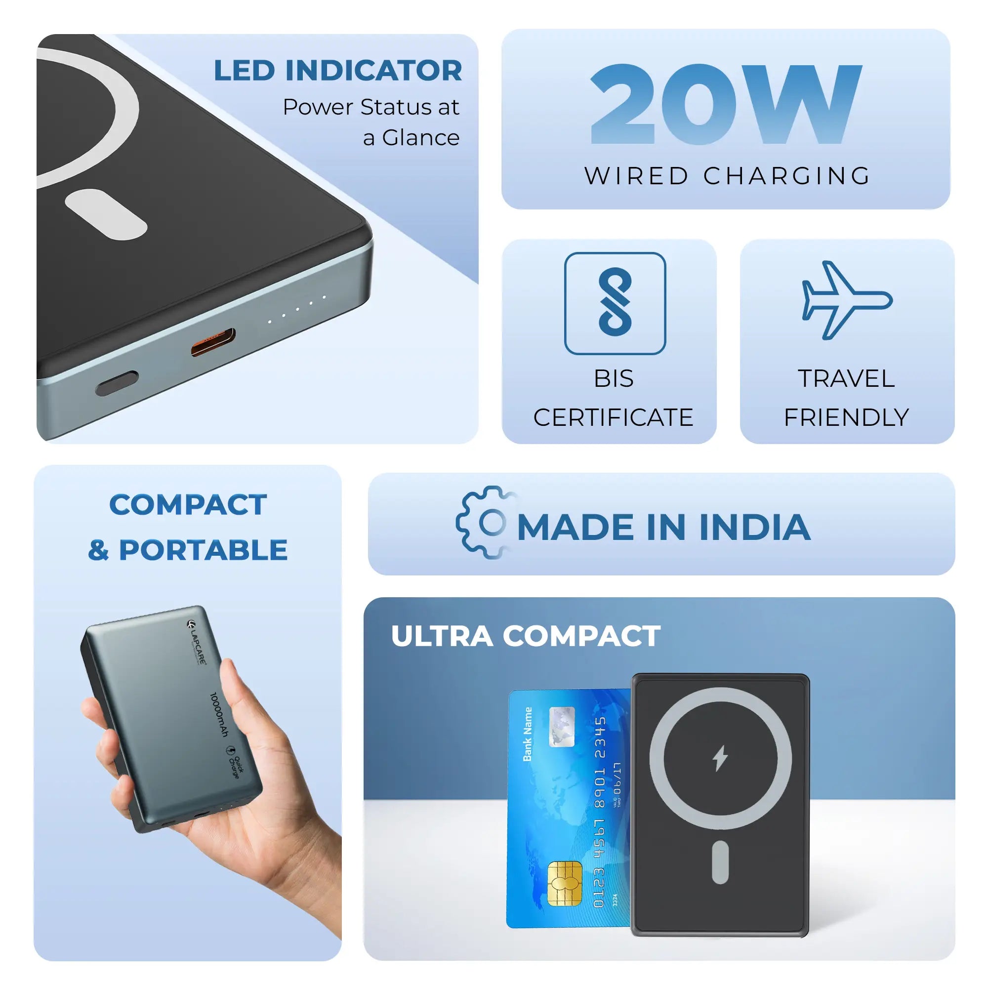 Trust II Power Bank 10000mAh Aluminum Alloy case (LPB-612)
