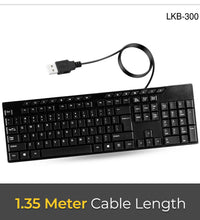 Alfa 1 Multimedia Wired USB Keyboard (LKB-300)