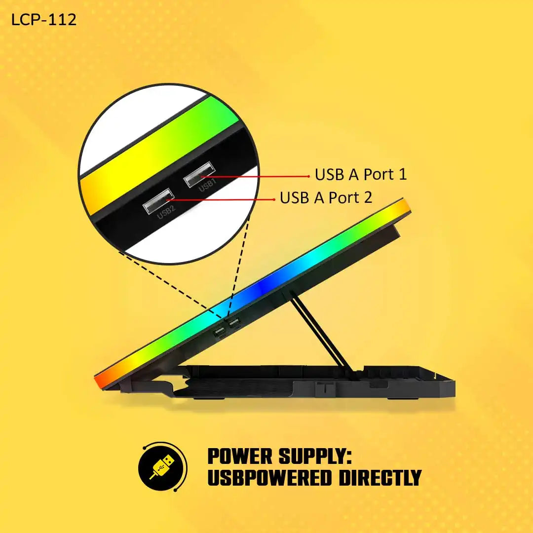 WINNER PRO RGB Cooling Pad with 6 Fans Laptop Stand