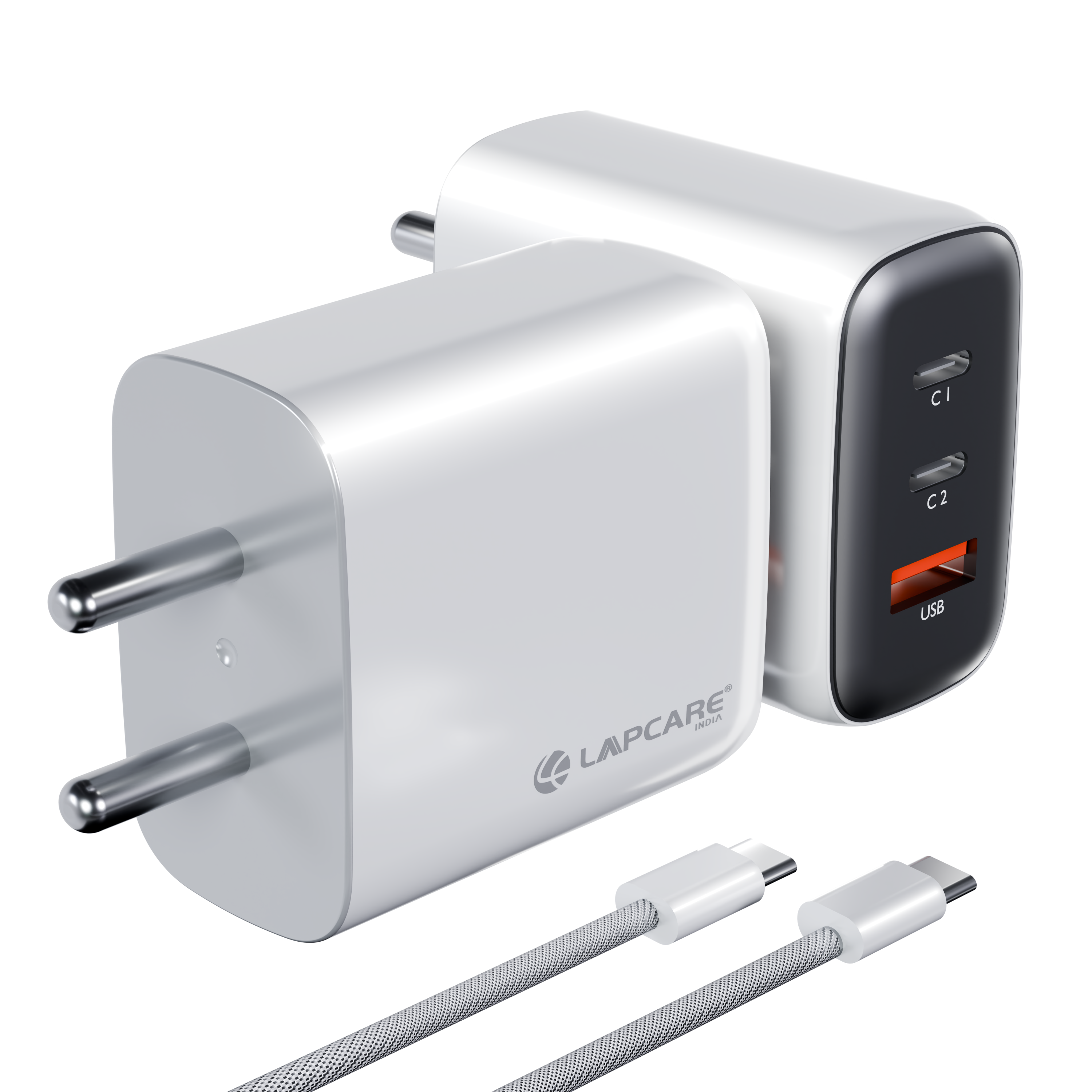 Thumby Trio 65W GaN Fast Charger with Dual PD & USB-A Ports (LQW-359)