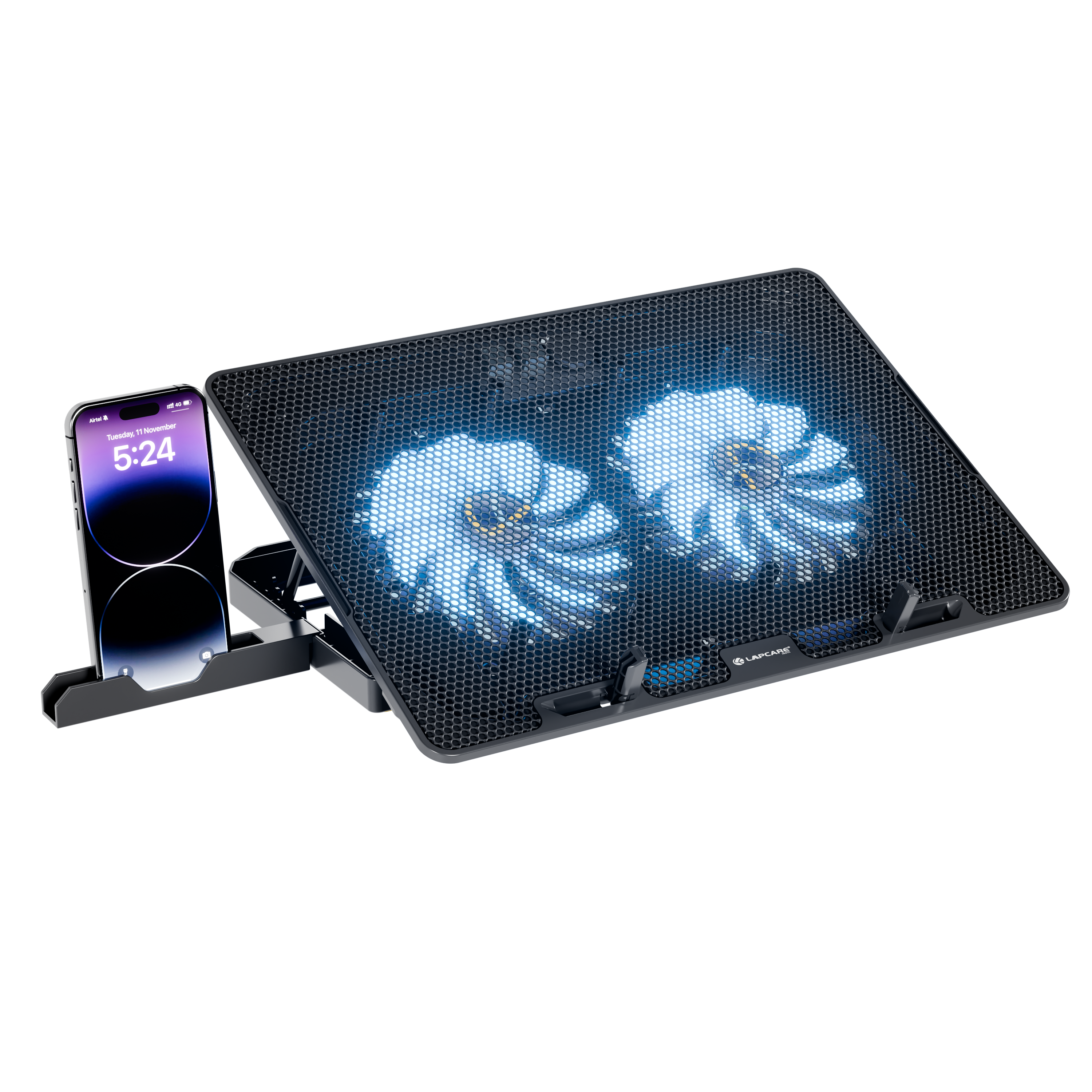 Chillmate - Cooling Pad, 2 USB Port, Dual Fan, upto 15.6" Laptop