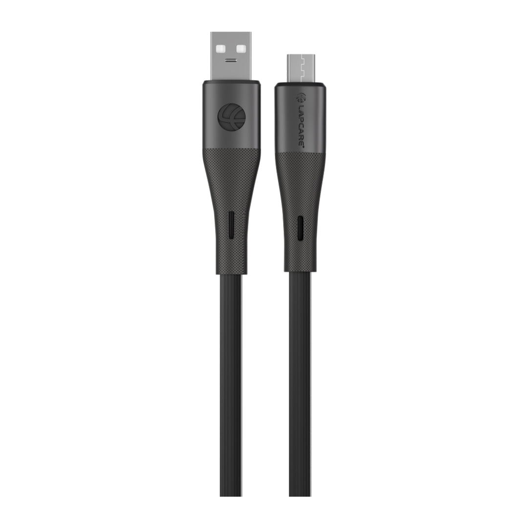 Lapcare HOOK 3A/20W USB TO Micro Fast Charging Data cable PVC Black (LTC-837)