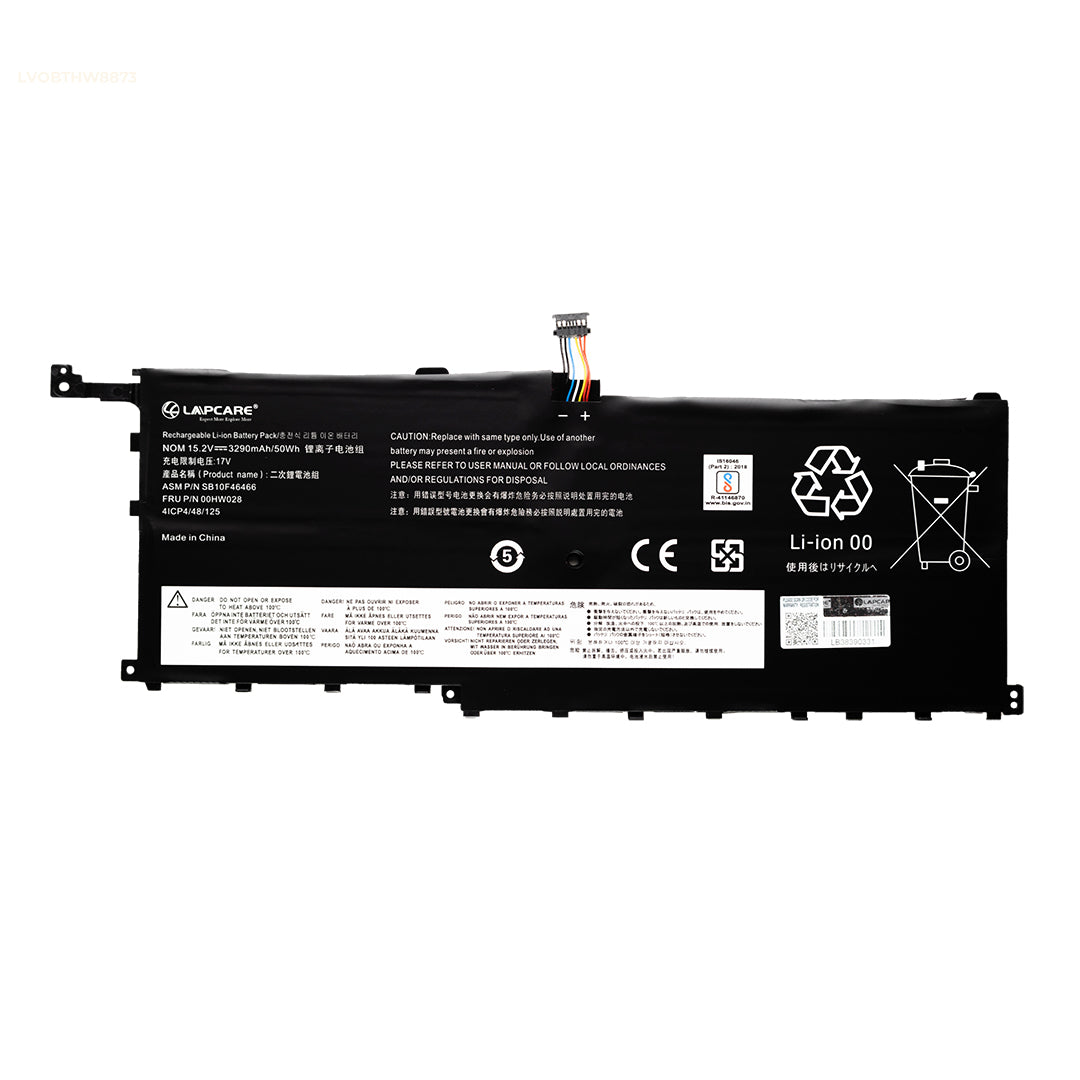 Laptop Compatible Battery For Lenovo ThinkPad X1 Carbon Gen4 2016 (00HW028)