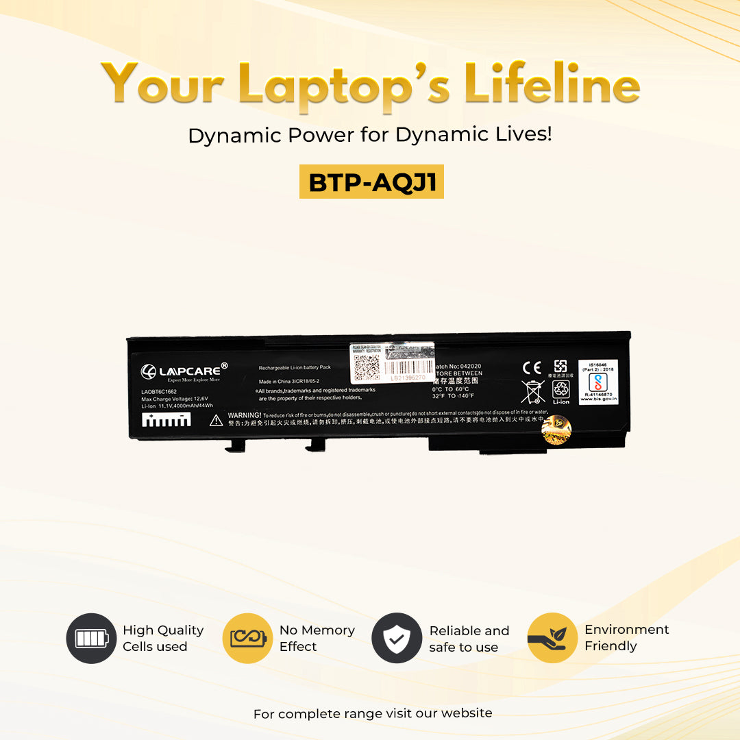 Laptop Compatible Battery For Aspire 3620 6C