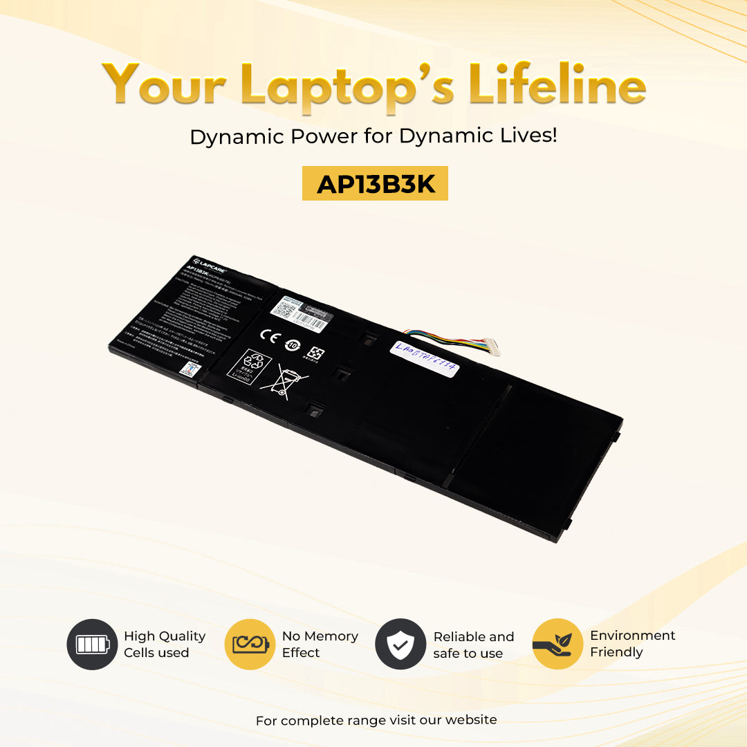 Laptop Compatible Battery For Acer Aspire AP13B3K V5-572 Ultrabook 4C (AP13B3K)