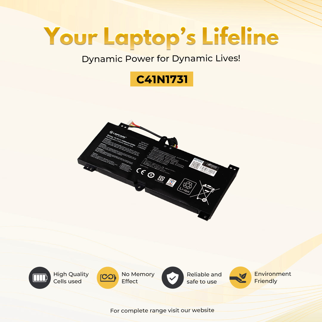 Laptop Compatible Battery For Asus ROG Strix GL504GM/GS/GW,ES200T (C41N1731)