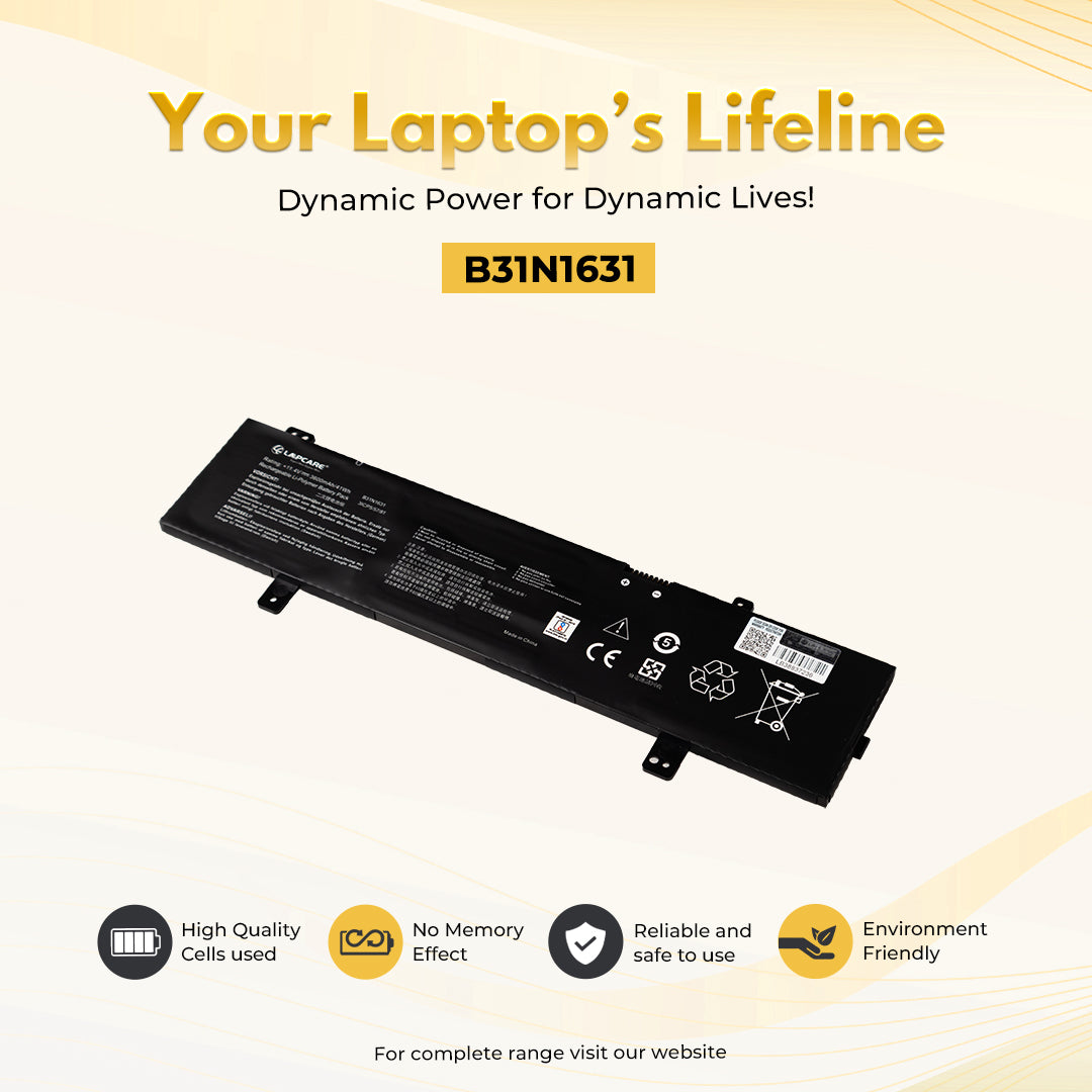Laptop Compatible Battery For Asus VivoBook X505A,S505BA, F505ZA (B31N1631)