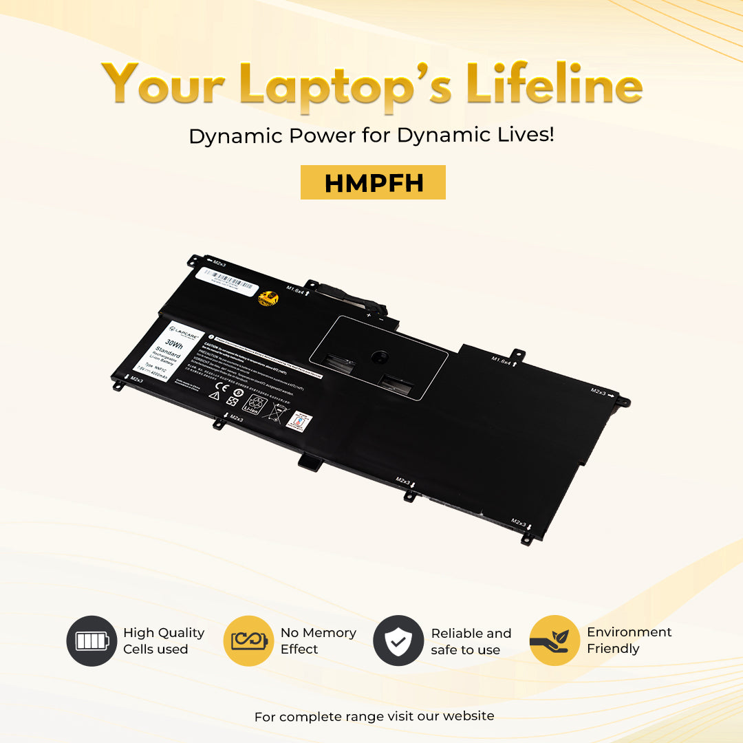 Laptop Compatible Battery For Dell XPS 13 9365 HMPFH