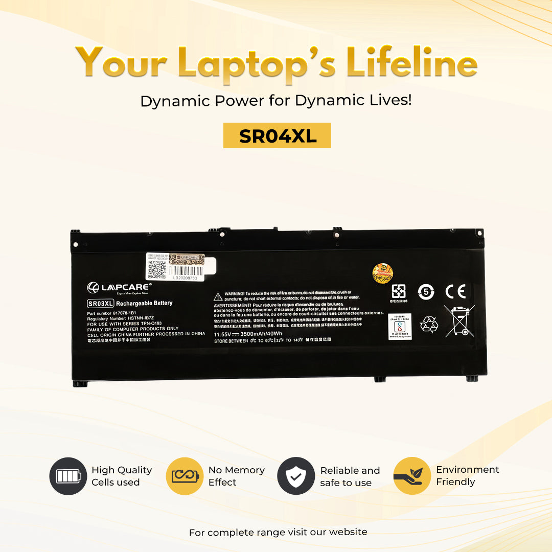 Laptop Compatible Battery For HP Omen 15 3C (SR03XL/SR04XL)