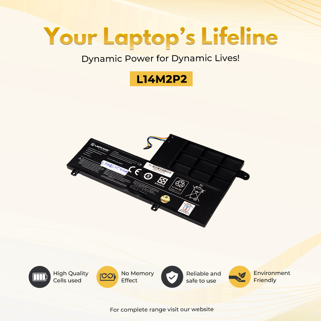 Laptop Compatible Battery For Lenovo Yoga500 2C (L14M2P21)