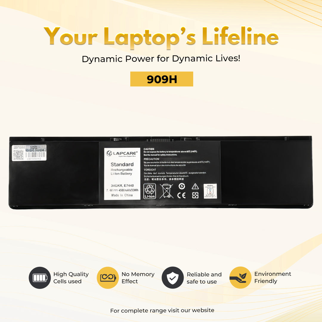 Laptop Compatible Battery For Latitude E7440 4C (909H5)