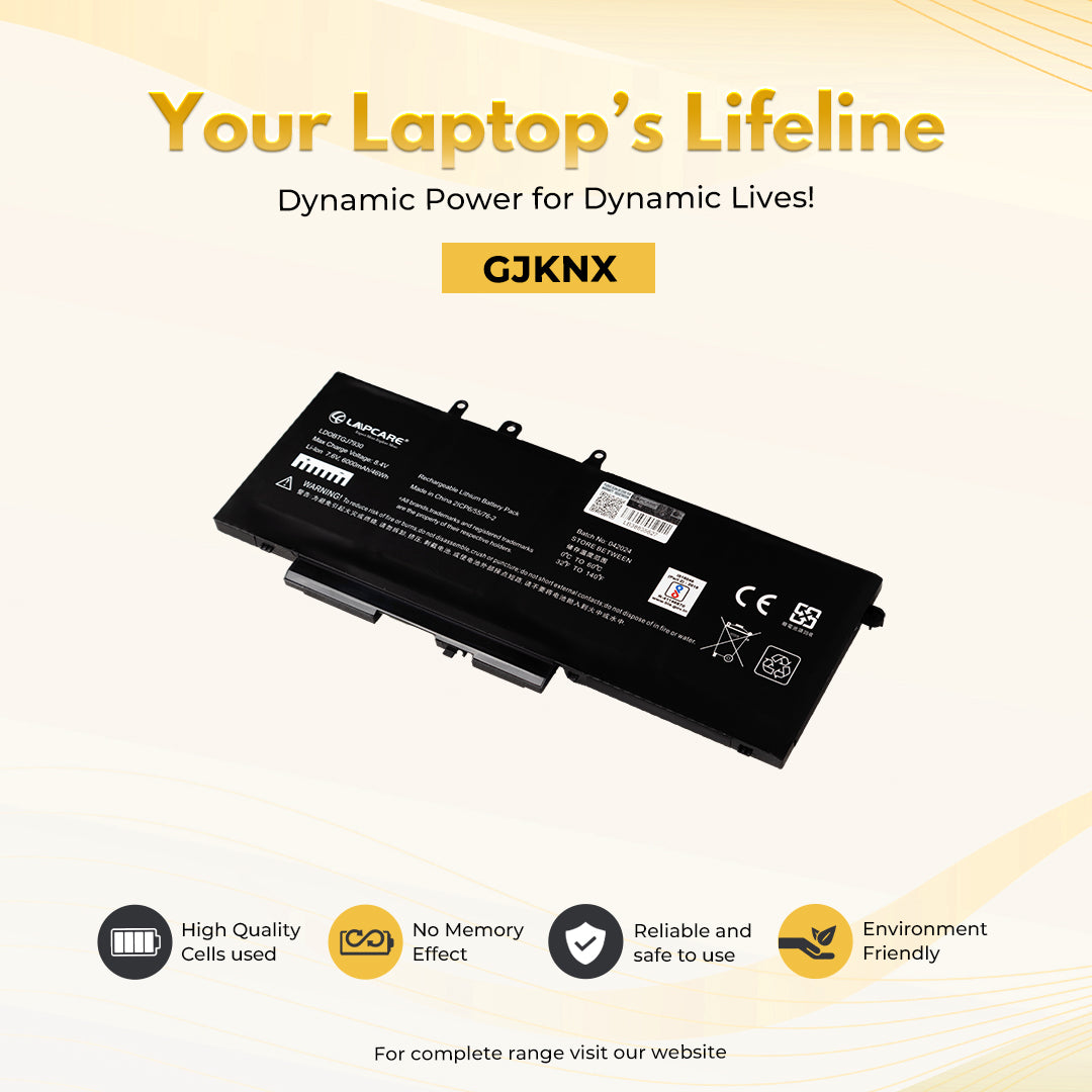 Laptop Compatible Battery For DELL Latitude 5480 / 5580 / 5280 4Cell (GJKNX)