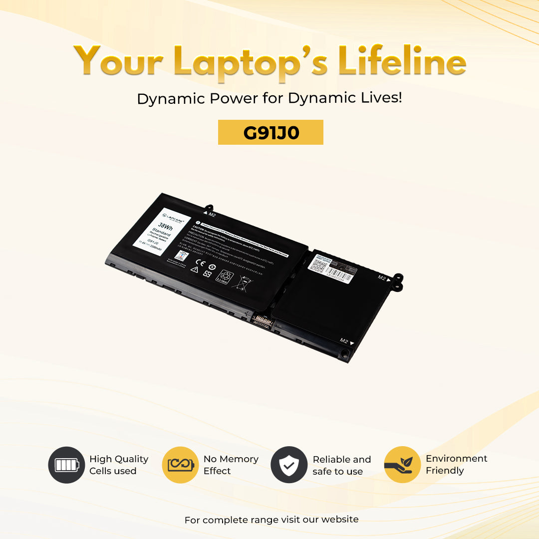 Laptop Compatible Battery For Dell Latitude 3320/3420/3520 11.4V 3C(G91J0/MGCM5)
