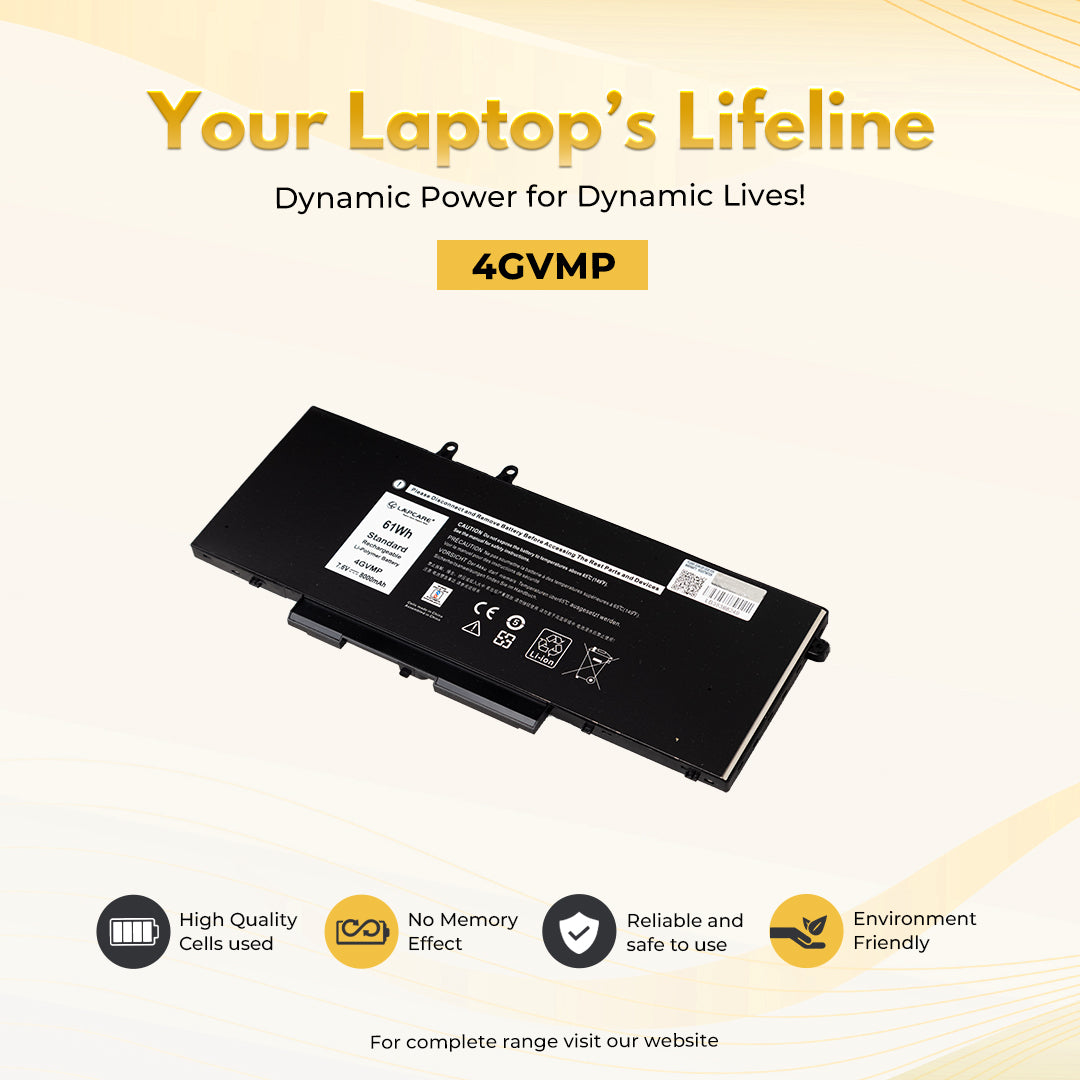 Laptop Compatible Battery For Dell Latitude 5400/5401/5500 7.6V 4C(4GVMP/3HWPP)