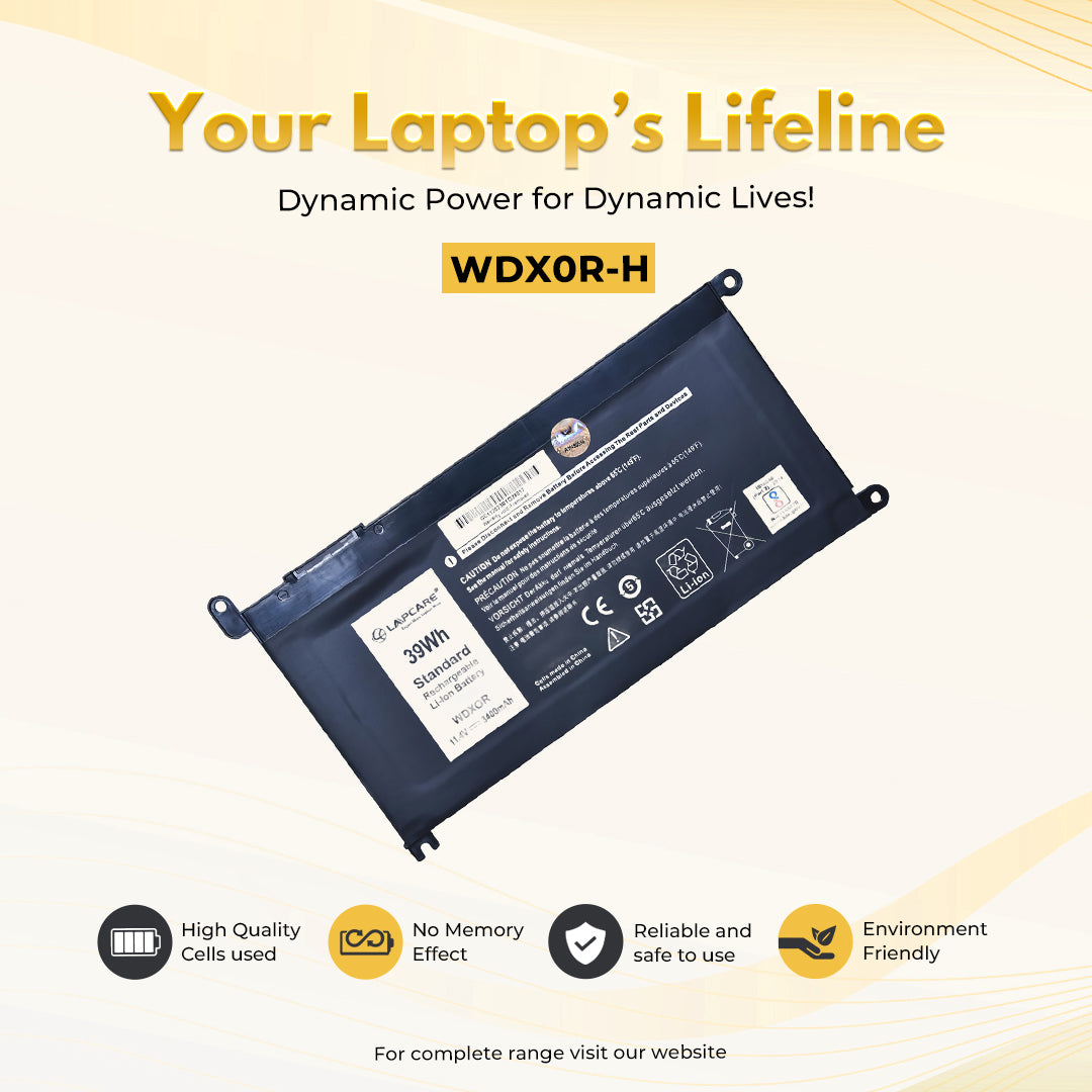 Laptop Compatible Battery For Inspiron 15-5568, 13-5368/5378 (WDX0R)