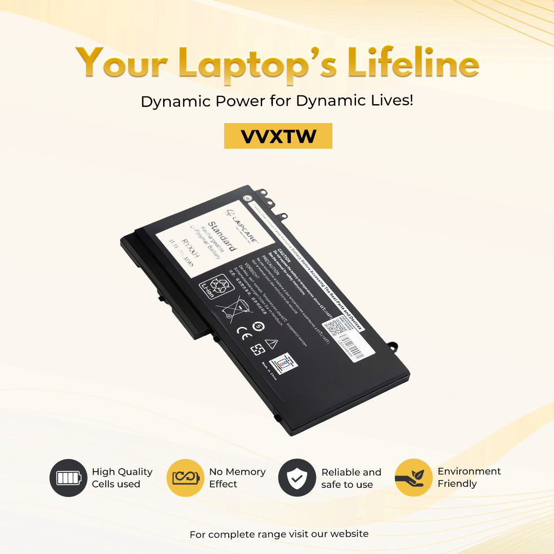 Laptop Compatible Battery For Latitude E5250/E5450/E5550 3C (VVXTW)