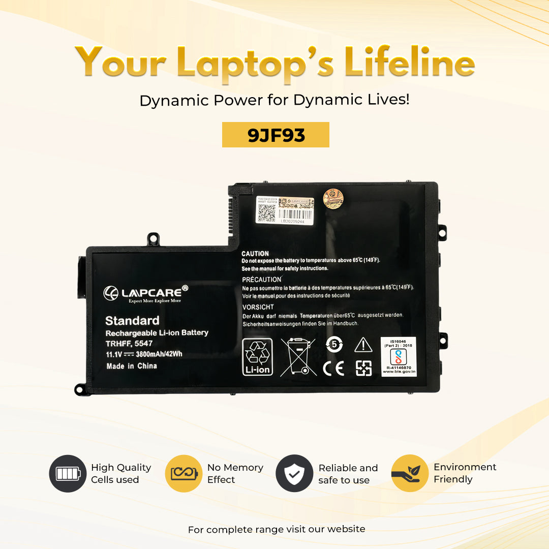 Laptop Compatible Battery For Inspiron 5447/5547, Latitude 3450 3C (9JF93)
