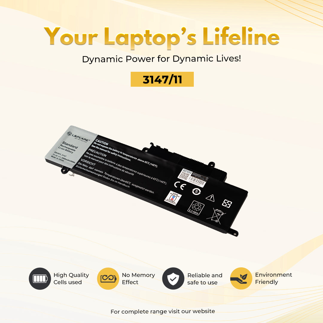 Laptop Compatible Battery For Dell 3147, Inspiron 11-3147/11 -8432.34265734266