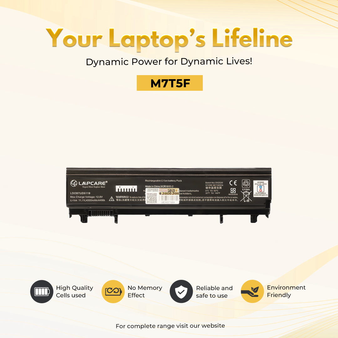 Laptop Compatible Battery For Dell Latitude E5440 6C (M7T5F)