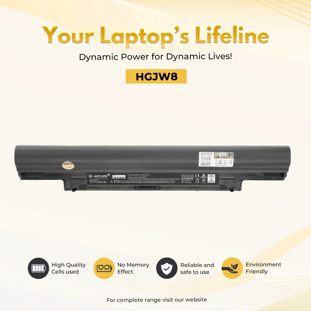 Laptop Compatible Battery For Latitude 3340 6C (HGJW8)